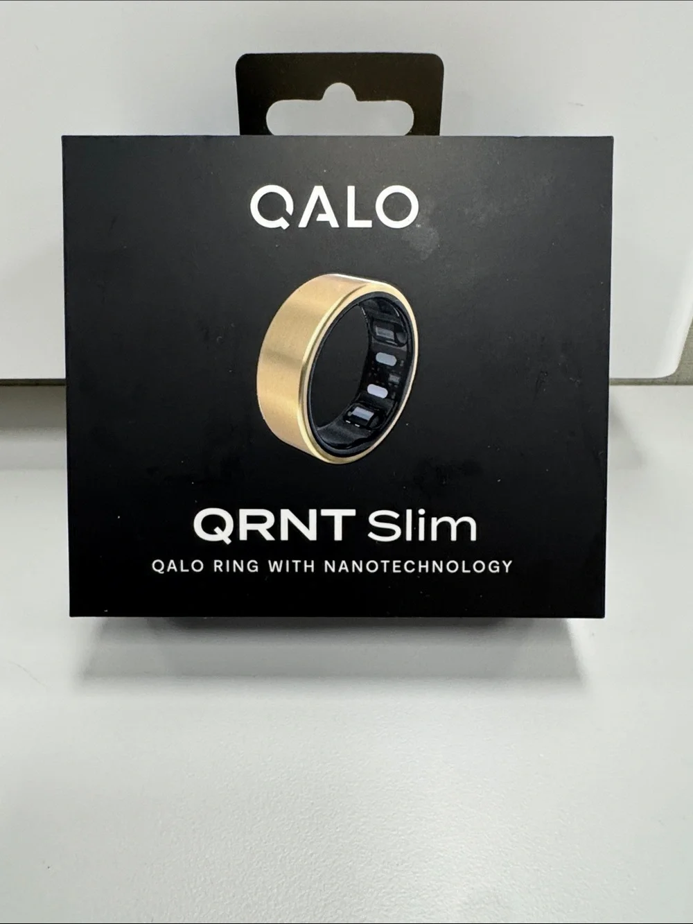 Make an offer!  QALO QRNT Slim Smart Ring in Gold - size 8